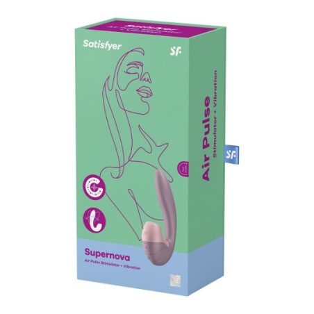 Satisfyer Supernova Rosa - Doble Estimulación con Ondas y Vibraciones Potentes Fascinantes