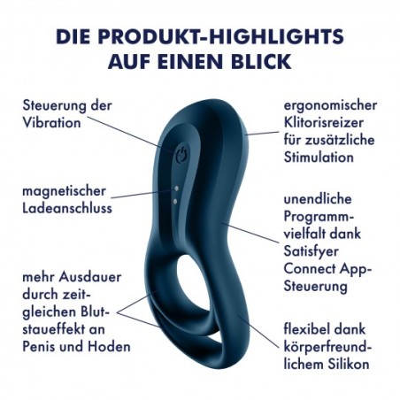 ANILLO VIBRADOR EPIC DUO CON APP SATISFYER INSTRUCCIONES EN TU IDIOMA