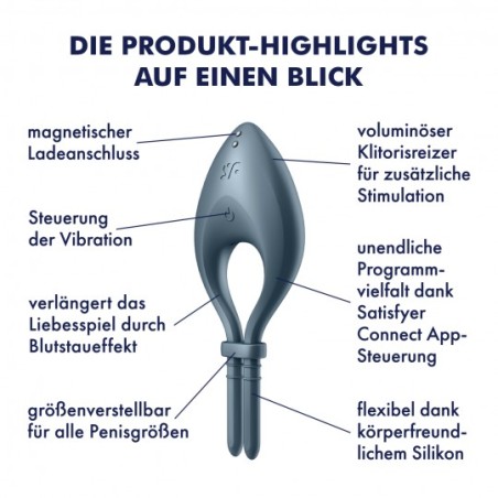 ANILLO VIBRATÓRIO BULLSEYE CON APP SIN IGUAL