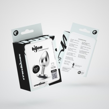 Crushious Plug Anal Joya Bijou Metálico Mediano Solo para ti