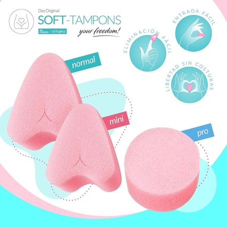 Tampones Soft-Tampons Normal Caja de 50 Unidades | Mascondon