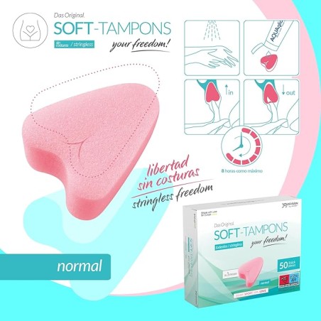Tampones Soft-Tampons Normal Caja de 50 Unidades | Mascondon