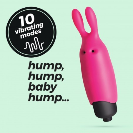 O-Pet Conejo Vibrador con 10 Modos de Vibración Rosa Crushious