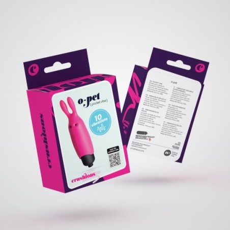 O-Pet Conejo Vibrador con 10 Modos de Vibración Crushious