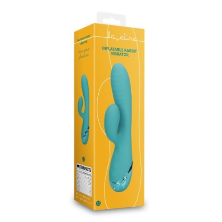 Vibrador Conejo Inflable Loveline Azul | Orgasmos Intensos con Estimulación del Punto G Sensacional
