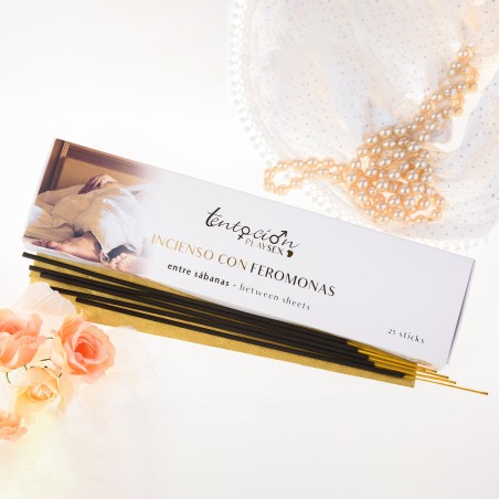 Pack de 25 Varillas de Incienso con Feromonas Aroma Entre Sábanas Tentación Play Sex