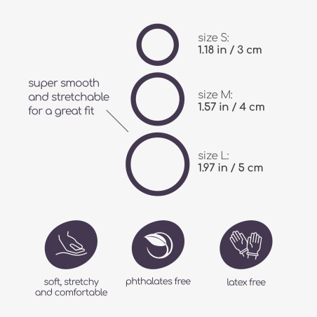 Crushious Bandoleros - Conjunto de Anillos de Silicona para el Pene Fantásticos