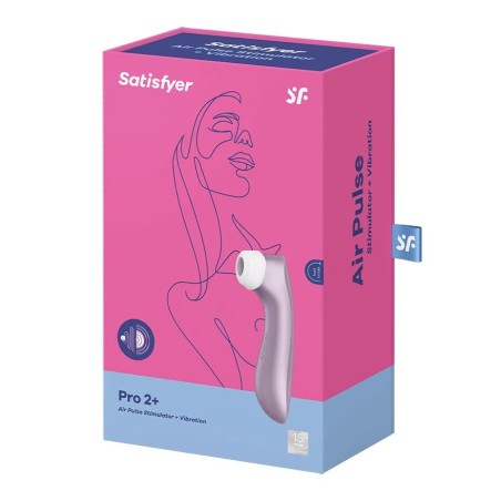 Satisfyer Pro 2+ Vibration Rosa Estimulador de Clítoris Ábrelo y disfrútalo