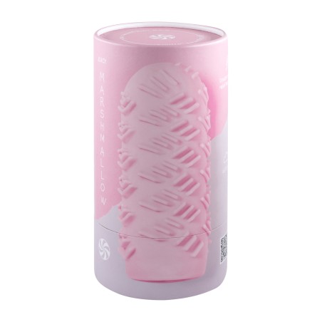Masturbador Marshmallow Maxi Juicy Rosa – Placer suave y flexible.