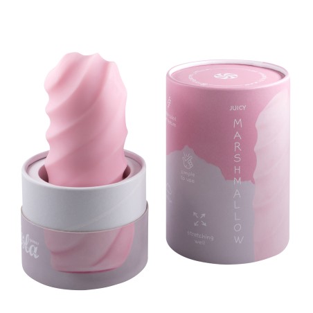 Masturbador Marshmallow Maxi Juicy Rosa – Placer suave y flexible. Práctico y cómodo