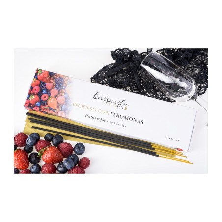 Incienso con Feromonas Frutos Rojos - Estuche 25 Sticks