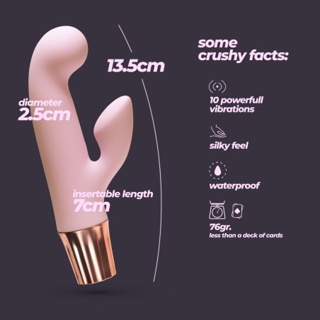 Mini Vibrador Mellow Cony Rosa – Placer en cualquier momento. Espectacular