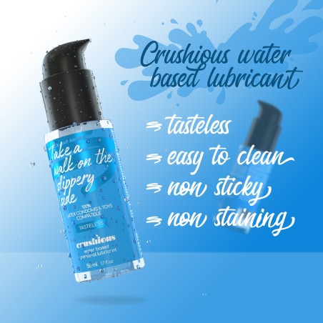 Lubricante a Base de Agua Crushious 50 ml – Hidratación y Placer Duradero No Mancha
