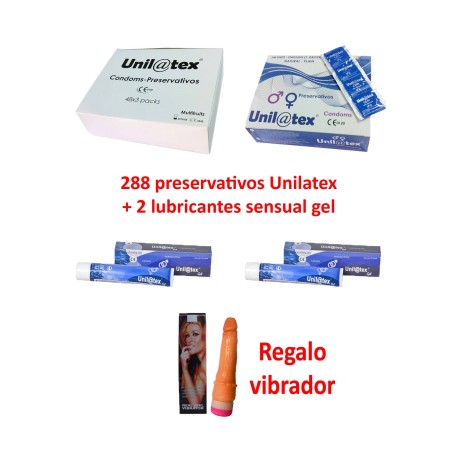 Mascondon Ofertas 2 cajas 144 uds + 2 lubricante + Regalo Vibrador