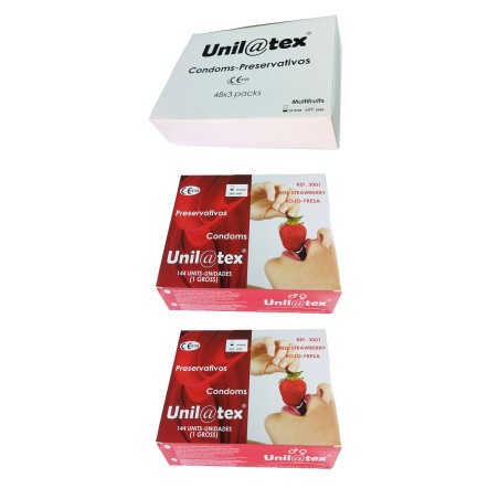 Súper oferta Condones Unilatex 3 cajas de 144 unidades cada una