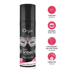 Orgie Vibrador Líquido Besable Dual Vibe Strawberry Gin & Tonic - Estímulo y Placer en Cada Gota