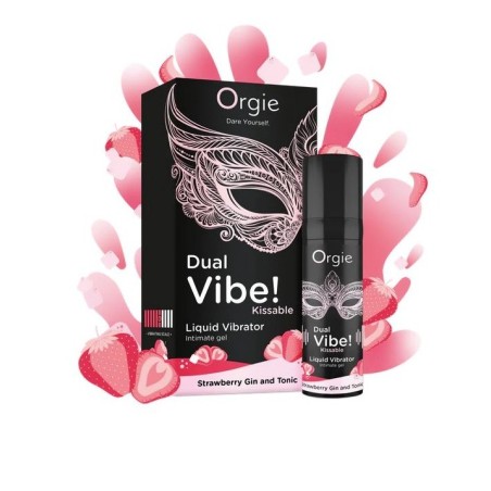 Orgie Vibrador Líquido Besable Dual Vibe Strawberry Gin & Tonic - Estímulo y Placer en Cada Gota mascondon