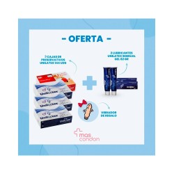 Pack Unilatex Mix 432 condones + 2 lubricante + Vibrador