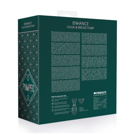 Copa para pecho con sello de silicona suave; cierre hermético para succión eficaz y aumento temporal de volumen y sensibilidad